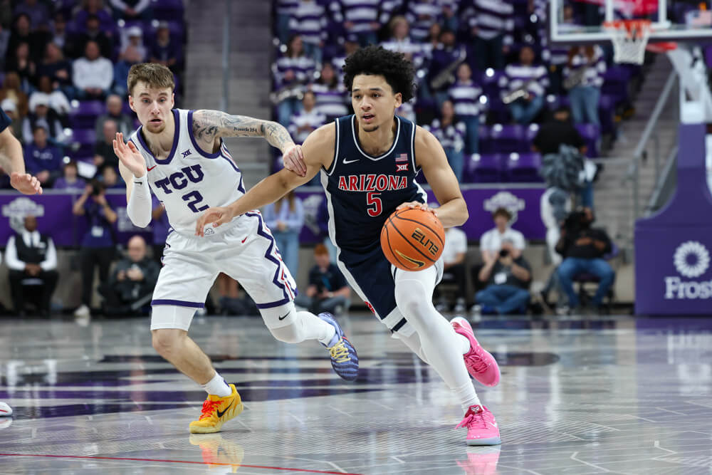 College Basketball Game Action