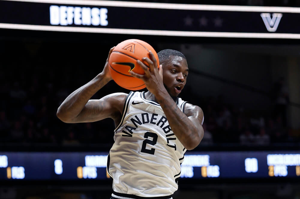 College Basketball Game Action
