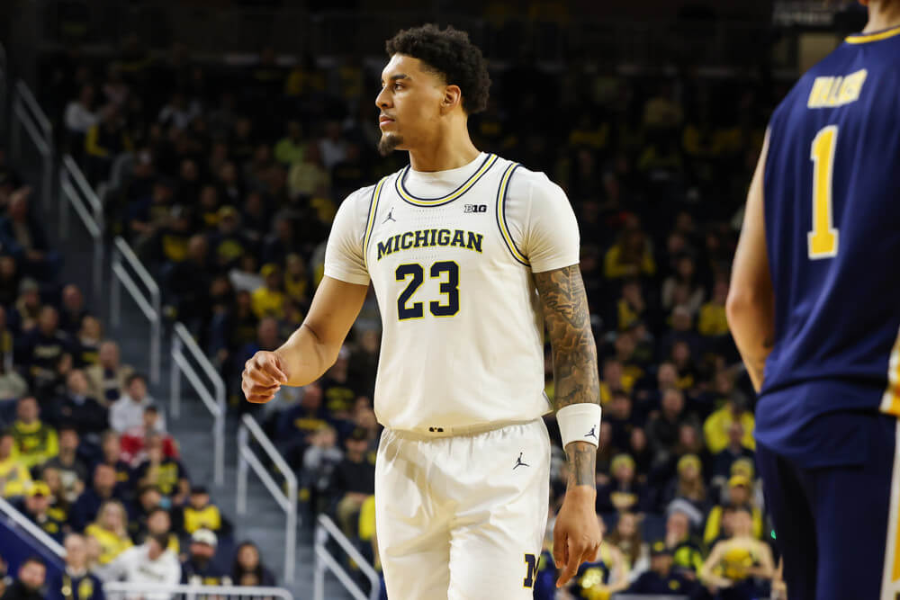 College Basketball Game Action