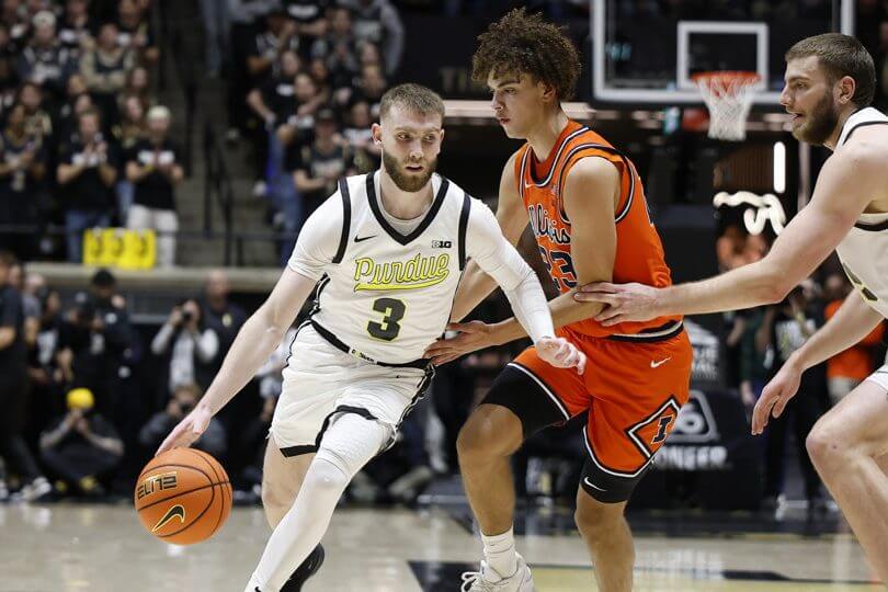 College Basketball Game Action