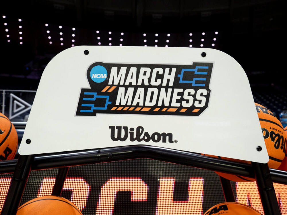 College Basketball Game Action