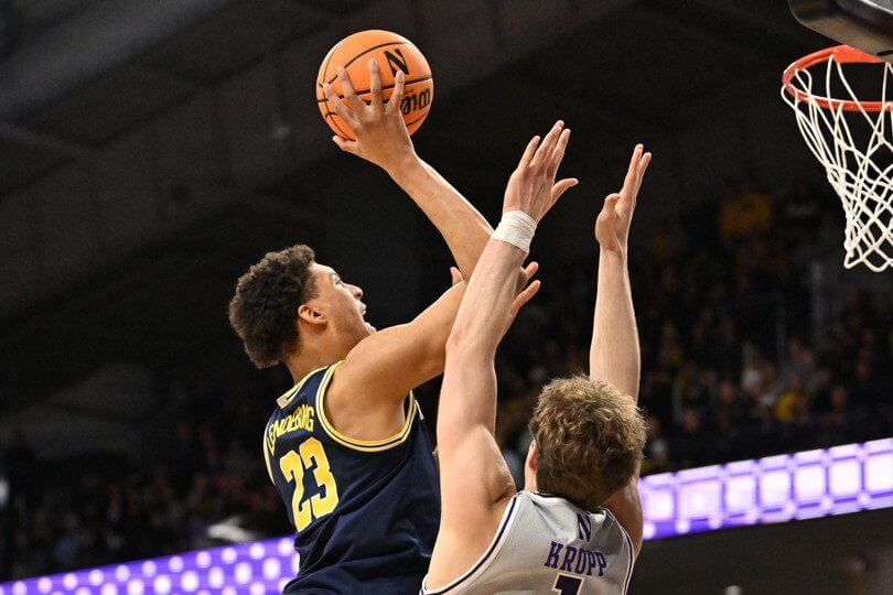 College Basketball Game Action